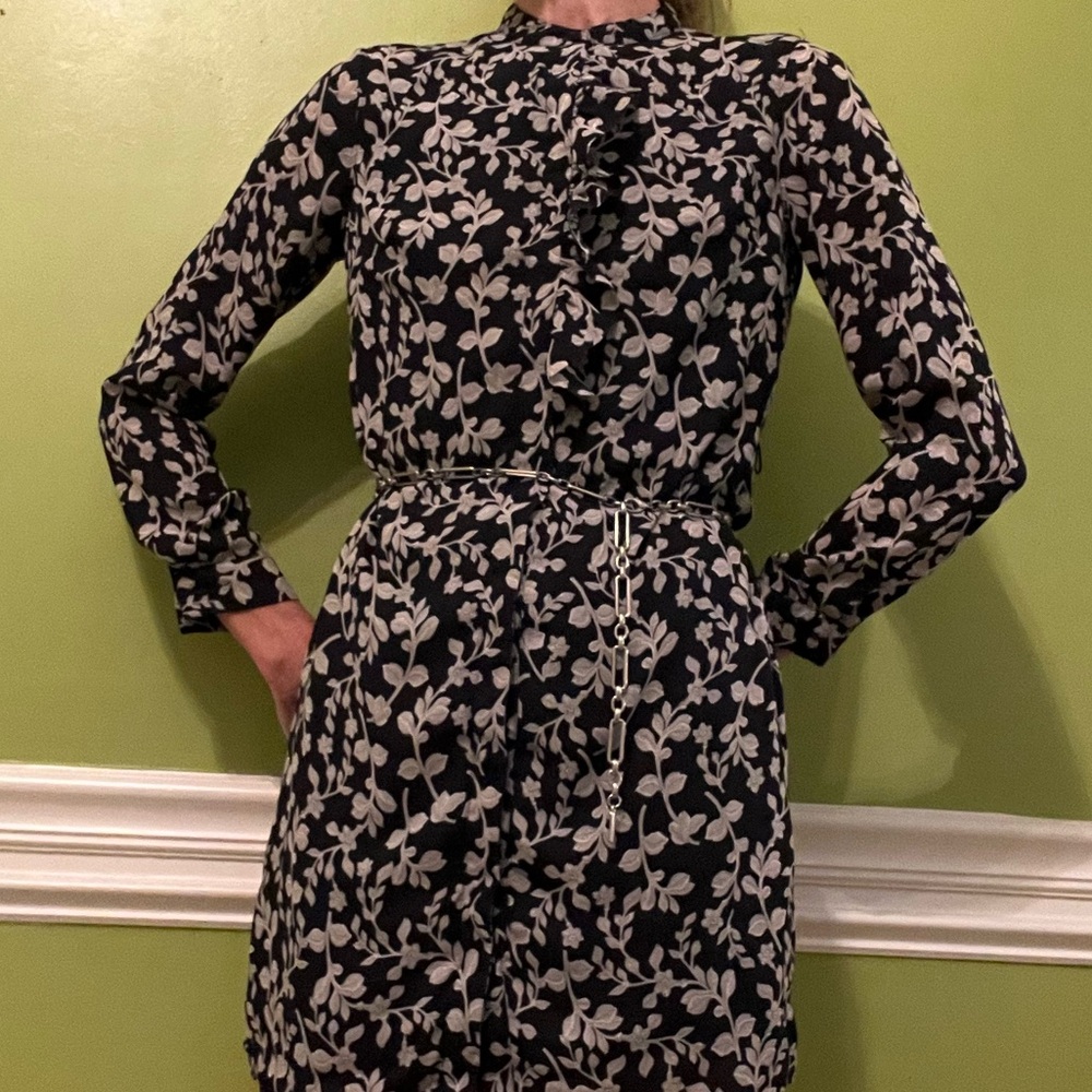 EUC Banana Republic Shirt Dress with Ruffle